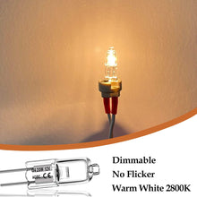 Carica l&#39;immagine nel visualizzatore di Gallery, Lampadine Alogene G4 （10 pezzi）12V 20W 2800K Luce bianca calda dimmerabile lampadina alogena Per la sostituzione di lampadari di cristallo, luci di segnalazione, illuminazione della cucina, ecc.