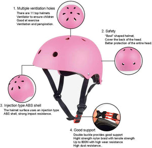ValueTalks Protezione di Casco Bambini, Ginocchiere Gomitiere e Protezione Polso per Pattini a Rotella,Skateboard, Bicicletta, Hoverboard e Altri Sport Estremi