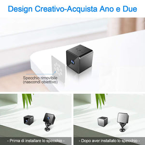 Bluetooth Mini Telecamera Spia Nascosta Wifi,MHDYT Senza Fili HD 1080P mini - Ilgrandebazar
