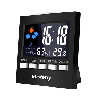 Termometro Igrometro Digitale, Glisteny Digitale Della Temperature e Black - Ilgrandebazar