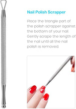 Carica l&#39;immagine nel visualizzatore di Gallery, ETEREAUTY Spingi Cuticole 5 Pezzi in Acciaio Inox Cuticole Unghie Rimuovi per Rimuovere Pelle Morta, Nail Art, Pedicure e Manicure
