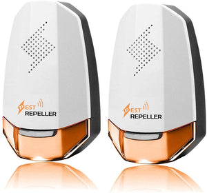 KedBrok Ultrasuoni per Topi 2 Pack, Repellente Ultrasuoni Antizanzare Ultrasuoni Repellente per Insetti Anti Topi, Zanzare, Scarafaggi, Insetti, Ratti, Formiche, Insetti, Pulci, Ragni