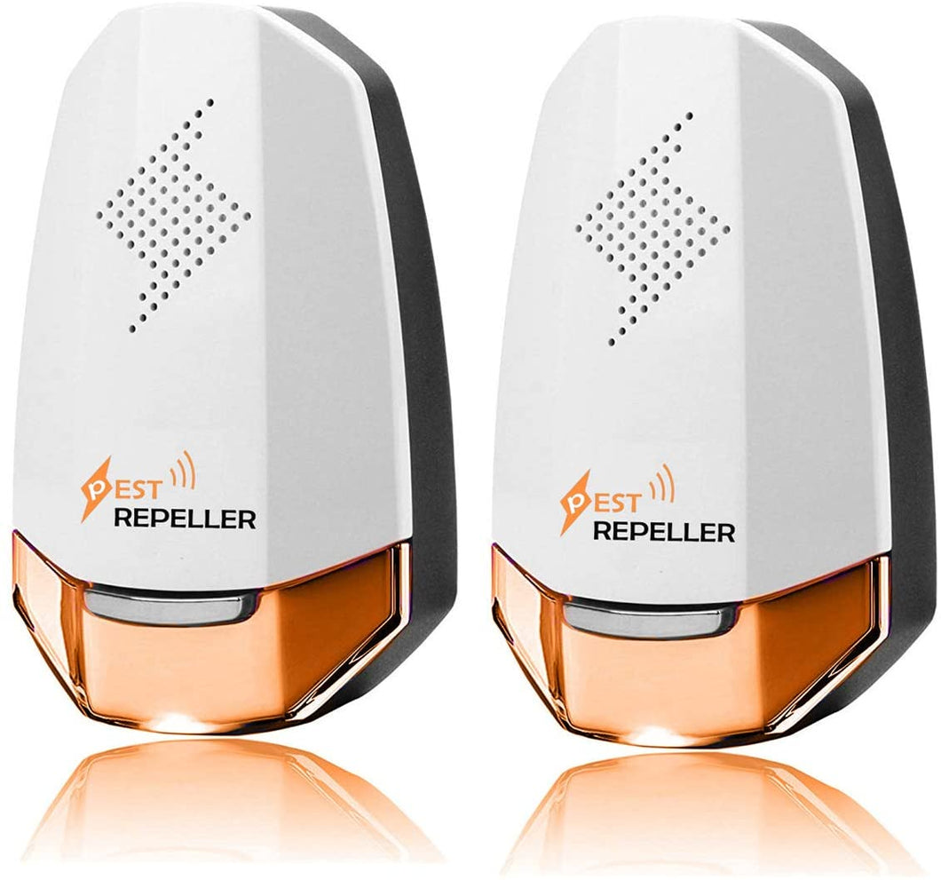 KedBrok Ultrasuoni per Topi 2 Pack, Repellente Ultrasuoni Antizanzare Ultrasuoni Repellente per Insetti Anti Topi, Zanzare, Scarafaggi, Insetti, Ratti, Formiche, Insetti, Pulci, Ragni