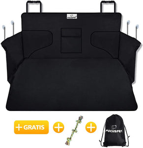 Focuspet Tappeto Auto per Cani, 185 x 105 x 36CM Copertura Universale per Bagagliaio Protezione Portabagagli Copri Baule Auto per Cani Tappetino Protezione Tappeto Auto