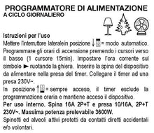 Carica l'immagine nel visualizzatore di Gallery, Poly Pool PP1408 Programmatore Timer Giornaliero, Spina 16 A e Presa...
