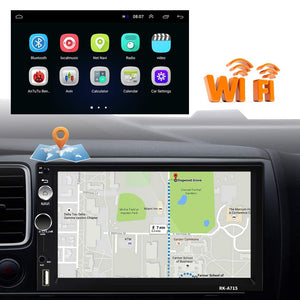 Android Autoradio 2 Din GPS CAMECHO Touchscreen 18.1 x 10.4 x 4.7 cm, nero - Ilgrandebazar