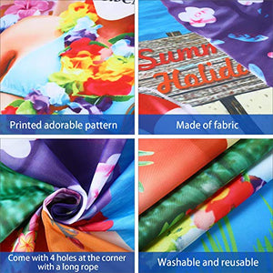 Hawaiian Aloha Decorazioni per Feste Coppia di Foto Luau Prop, Tessuto...