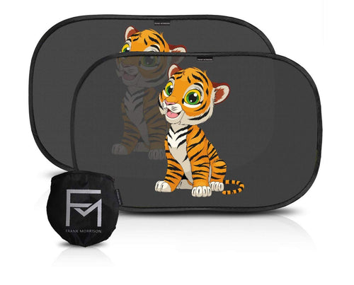 FRANK MORRISON SCF290/72 Tendine Parasole Auto Bambini. Nero con tigrotto - Ilgrandebazar