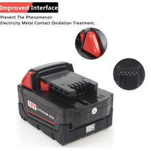 Carica l&#39;immagine nel visualizzatore di Gallery, Waitley M18 18V 5.0Ah Batteria agli ioni di litio ricambio per 5.0A - Ilgrandebazar