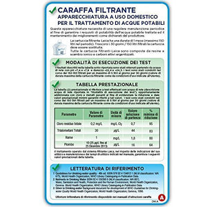 Laica J31AB Stream Line Caraffa Filtrante, Verde, filtro Bi-Flux incluso - Ilgrandebazar