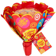 Carica l&#39;immagine nel visualizzatore di Gallery, Chupa Chups Flower Bouquet, Lollipop Gusti Frutti Assortiti al Limone, Arancia, Fragola, Mela, Anguria e Ciliegia, Bouquet da 19 lecca lecca Monopezzo, Ottimo come Idea Regalo