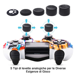 6amLifestyle Cover Skin Controller PS4 Dualshock in Silicone Graffiti 01 - Ilgrandebazar