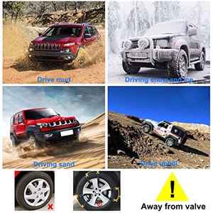 Yuanj Catene da Neve, Antiscivolo per Automobile SUV Universale 6 Pack - Ilgrandebazar