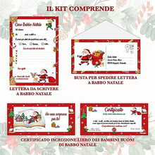 Carica l'immagine nel visualizzatore di Gallery, KOÏLWËS Letterina Babbo Natale - Certificato di Babbo Natale Libro dei Bambini Buoni - Idee Regali Bambini Natale Originali - Kit Babbo Natale - Regali Natale