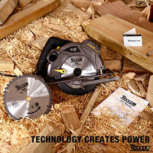 Carica l&#39;immagine nel visualizzatore di Gallery, Sega Circolare, TECCPO 1500W 5800 RPM Circolare con Guida Laser, 2 Lame...