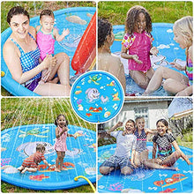 Carica l&#39;immagine nel visualizzatore di Gallery, Funny House Tappetino Gioco d&#39;Acqua, 170CM Splash Play Mat di Spruzzi...
