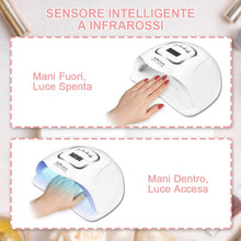 Carica l'immagine nel visualizzatore di Gallery, MOULEI 150W Lampada Unghie LED UV Professionale per Manicure/Pedicure, Sensore Di Avvio Automatico Con La Possibilità Di Lmpostare 4 Timer 10/30/60 / 99S