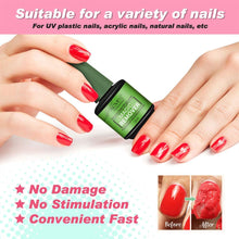 Carica l&#39;immagine nel visualizzatore di Gallery, (2 Pezzi) Nail Polish Remover, Magic Soak Off Gel, Quick and Safe, Rimuove lo Smalto in Gel Soak-Off in 3-5 Minuti, Facilmente e Rapidamente, Non Danneggia le Unghie