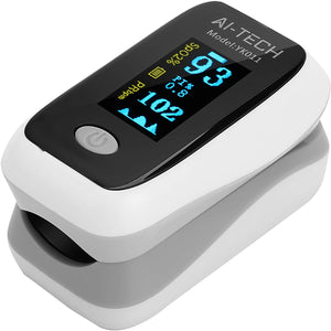Saturimetro da dito sensore di saturazione di ossigeno e polso cardiofrequenzimetro di colori diversi con OLED display (A)