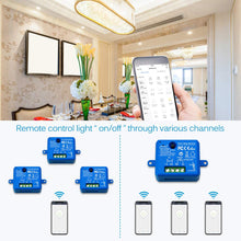 Carica l&#39;immagine nel visualizzatore di Gallery, LoraTap Interruttore WiFi Alexa, Intelligente Telecomando Blue - Ilgrandebazar