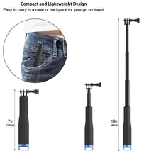 Carica l&#39;immagine nel visualizzatore di Gallery, Luxebell Selfie Stick Telescopico in Alluminio, per Gopro Perches de - Ilgrandebazar