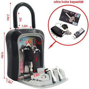 Cassetta di Sicurezza per Chiavi, Codice di azzeramento della cassetta di sicurezza con chiave portatile, adatto per casa, fabbrica, azienda di decorazione, regalo - 2 X portachiavi
