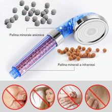 Carica l'immagine nel visualizzatore di Gallery, Newdora Soffione Doccia Ad Alta Pressione,Soffione Per Doccia Universale Dimensione Collegare, Risparmio Idrico Alta Pressione Massaggio SPA,3 Mode Doccia Ammorbidisce l'acqua Dura