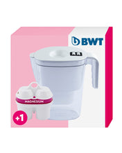 Carica l&#39;immagine nel visualizzatore di Gallery, BWT Filtro acqua Vida White da 2,6 l con 1 cartuccia filtrante in magnesio | per acqua potabile | Filtri calce, cloro, piombo e rame
