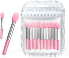 Carica l'immagine nel visualizzatore di Gallery, Spove - Set di pennelli in silicone per labbra, per trucco, sopracciglia, rossetto, applicatore, pennelli in silicone, 12 pezzi 12 pennelli per labbra in silicone