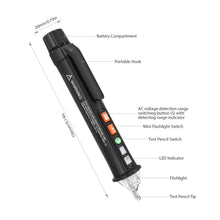 Carica l&#39;immagine nel visualizzatore di Gallery, Penna per Test di Tensione, Doppio Flusso Meterk (12-1000 V / 48-1000 nero - Ilgrandebazar