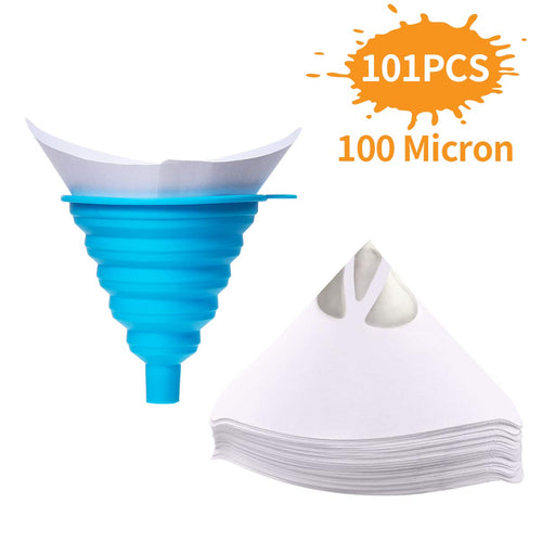 Jeteven Filtro per vernice 100 pezzi Imbuto monouso Con un pezzo Blue ，white - Ilgrandebazar