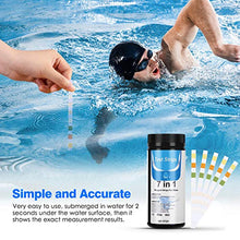 Carica l&#39;immagine nel visualizzatore di Gallery, Dustgo 7 in 1 Strisce Acqua Piscina con 100 pezzi Cartine Tornasole 100 PCS