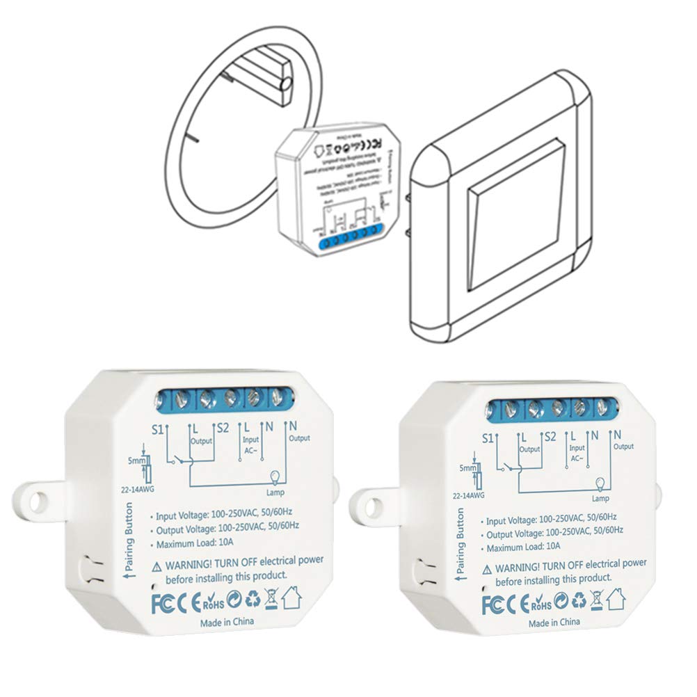 LoraTap Interruttore WiFi Alexa, Smart Timer Switch Funziona in Parallelo... - Ilgrandebazar