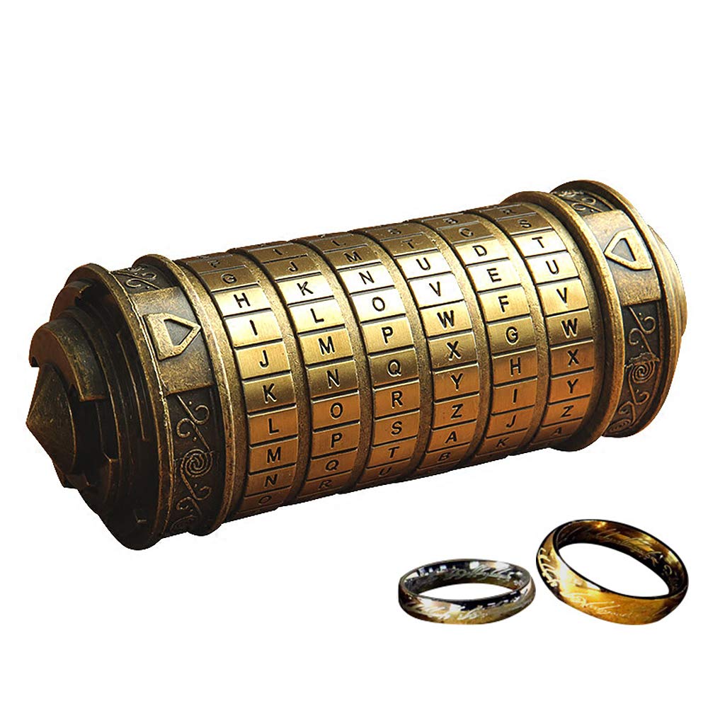 anbiwangluo da Vinci Code Mini Cryptex Romantico Regalo di Compleanno Bronze - Ilgrandebazar