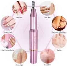 Carica l&#39;immagine nel visualizzatore di Gallery, Fresa Unghie Elettrica, GLAMADOR Trapano Elettrico per Unghie Kit, Trapani e accessori elettrici per manicure, Professionale Portatile per Ricostruzione Unghie Manicure e Pedicure, 20000 Giri, Rosa