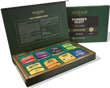 Carica l'immagine nel visualizzatore di Gallery, VAHDAM, campionatore assortito di bustine di tè - 8 gusti di tè, 40 bustine di tè Il tè preferito di OPRAH 2019 | Ingredienti naturali al 100% | Regali di compleanno per uomo | Regali per papà