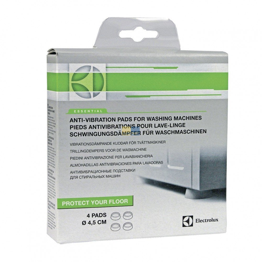 ELECTROLUX 9029792281 Essential Piedini Antivibrazione, 4 Pezzi White - Ilgrandebazar