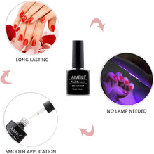 Carica l'immagine nel visualizzatore di Gallery, AIMEILI Primer Unghie Base Bonder Nail Prep Primer Aria Veloce Asciutto Primer Unghie Trucco Non Lampada, base trucco Libero Fit per Unghie in Acrilico Bonder Legame 10ml