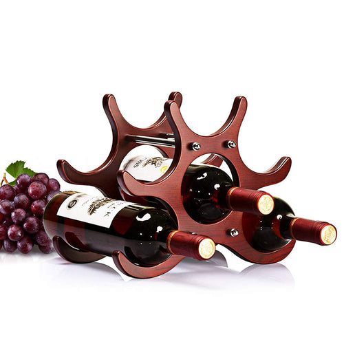 Doctor Hetzner Portabottiglie Vino di Legno DIY Accatastabile... - Ilgrandebazar