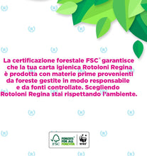 Carica l&#39;immagine nel visualizzatore di Gallery, Regina Rolls - Carta igienica (500 fogli per rotolo, 100% certificato FSC, 42 rotoli) Confezione da 42 Rotoli
