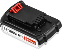 Carica l'immagine nel visualizzatore di Gallery, Batteria 2.0Ah Sostituzione agli ioni di litio per batteria Black e Decker 20V LBXR20 LB20 LBX20 LBXR2020-OPE LBXR20B-2 LB2X4020 LST220 Elettroutensili a batteria