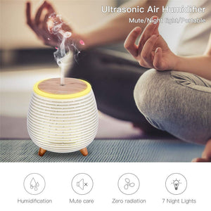 Umidificatore Elettrico ， Di Olii Essenziali ， Silenzio, 7... - Ilgrandebazar
