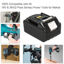 Carica l&#39;immagine nel visualizzatore di Gallery, 2 X 18 V 5,0 Ah BL1850 batteria di ricambio con caricatore 3A per makita... - Ilgrandebazar