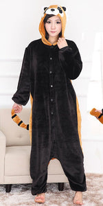 Ovender® Kigurumi Pigiami Animali Unisex Donna Uomo Costume XL, Poco Raccoon - Ilgrandebazar