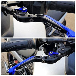 MT 09 Breve leve freno e frizione Regolabile Per MT09 MT-09 2014 2015 Blu - Ilgrandebazar