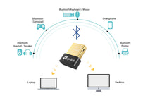 Carica l&#39;immagine nel visualizzatore di Gallery, TP-Link UB400 Adattatore Bluetooth USB 2.0 Dongle 4.0 Wireless,... - Ilgrandebazar