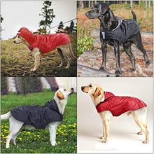Carica l&#39;immagine nel visualizzatore di Gallery, Idepet - Mantella per cani con cappuccio e foro il XXXXXXL, Rosso