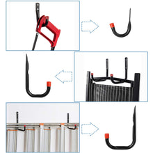 Carica l&#39;immagine nel visualizzatore di Gallery, BUZIFU 6 Pezzi Ganci da Parete per Garage, in Metallo...