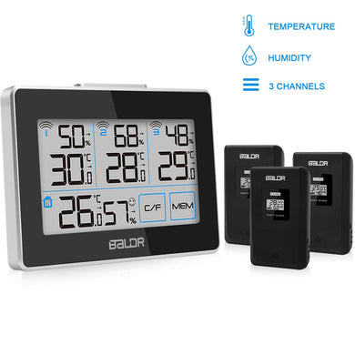 FOCHEA Stazione Meteorologica con 3 Sensore Esterno, Meteo Wireless... - Ilgrandebazar