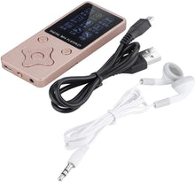 Carica l'immagine nel visualizzatore di Gallery, VBESTLIFE Lettore MP3 Digitale Mini USB MP3 Lettore Portatile MP3 Player Lettore Musicale con Auricolari MP3 / MP4 Music Player Supporto 32GB TF Card(Rosa)